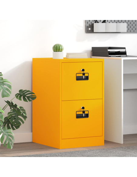 Armadio per File con cassetto Giallo senape 44 x 50 x 106.5 cm