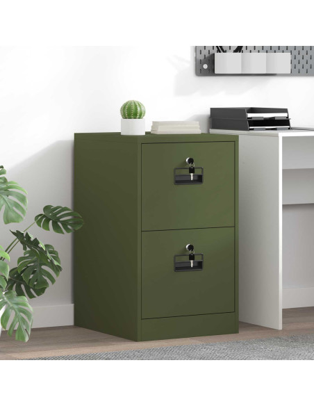 Armadio per File con cassetto Verde oliva 44 x 50 x 106.5 cm