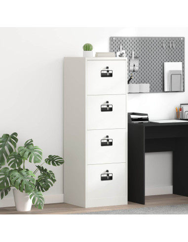 Armadio per File con cassetto Bianco 44 x 50 x 106.5 cm