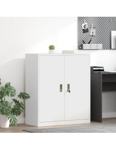 Armadio Bianco 90 x 40 x 105 cm Acciaio