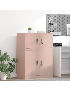 Armadio Rosa 80 x 40 x 40 cm Acciaio