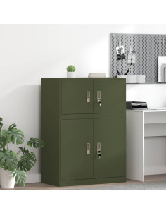 Armadio Verde oliva 80 x 40 x 40 cm Acciaio