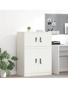 Armadio Bianco 80 x 40 x 40 cm Acciaio