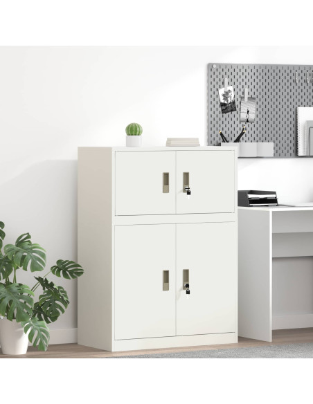 Armadio Bianco 80 x 40 x 40 cm Acciaio