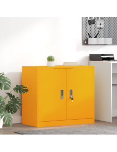Armadio Giallo senape 80 x 40 x 70 cm Acciaio