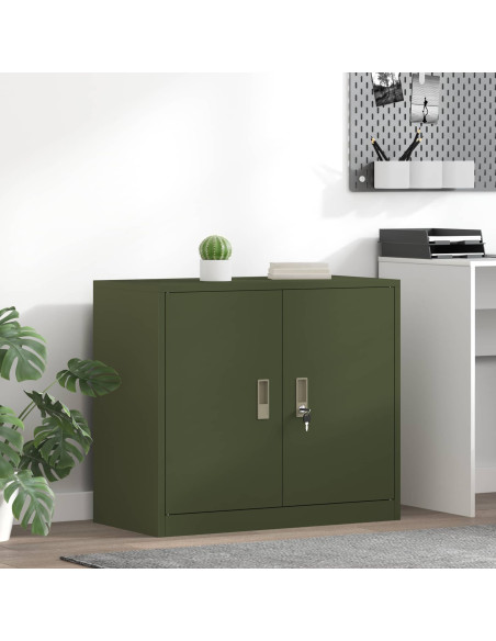 Armadio Verde oliva 80 x 40 x 70 cm Acciaio