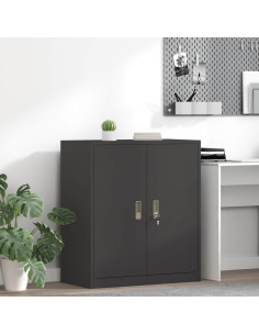 Armadio Nero 80 x 40 x 90 cm Acciaio