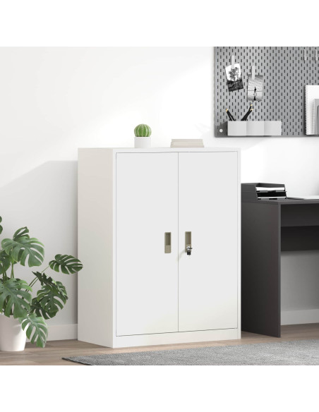 Armadio Bianco 80 x 40 x 105 cm Acciaio