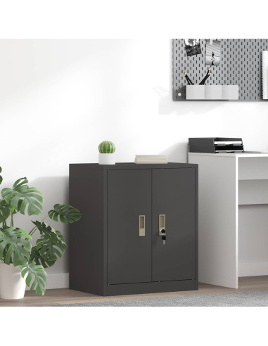 Armadio Nero 60 x 40 x 70 cm Acciaio