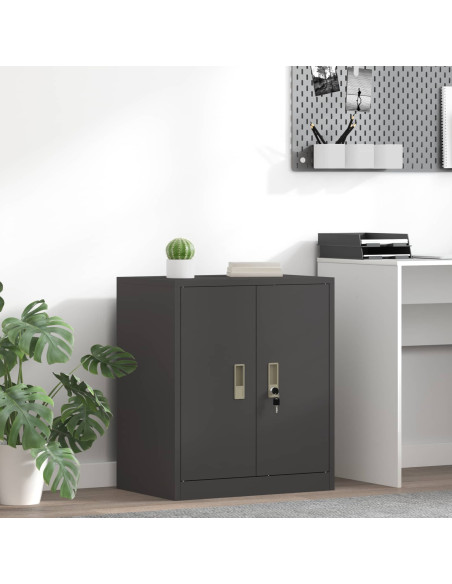 Armadio Nero 60 x 40 x 70 cm Acciaio