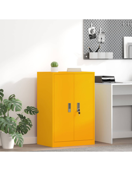 Armadio Giallo senape 60 x 40 x 90 cm Acciaio