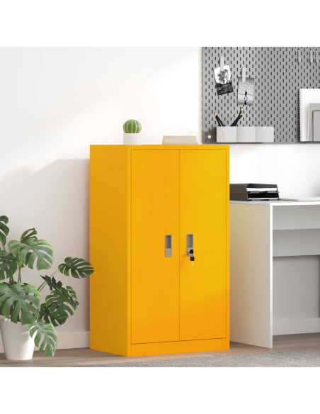 Armadio Giallo senape 60 x 40 x 105 cm Acciaio