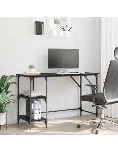 Scrivania Rovere Nero 120 x 50 x 75 cm Legno multistrato