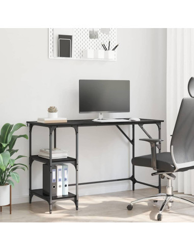 Scrivania Rovere Nero 120 x 50 x 75 cm Legno multistrato