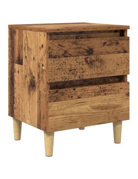 Armadietto per letto con cassetto Legno vecchio 40 x 35 x 50 cm