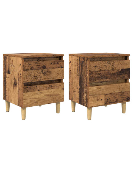 Mobiletti da letto 2 pcs Legno vecchio 40 x 35 x 50 cm