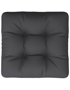 Cuscino per Pallet Nero 58x58x10 cm in Tessuto