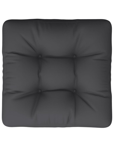 Cuscino per Pallet Nero 58x58x10 cm in Tessuto
