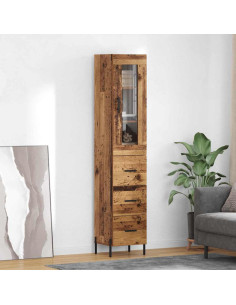 Credenza Legno vecchio 34,5 x 34 x 180 cm Legno multistrato
