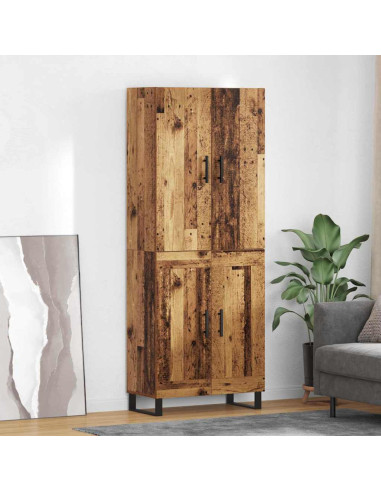 Credenza 2 pcs Legno vecchio 69,5 x 34 x 180 cm