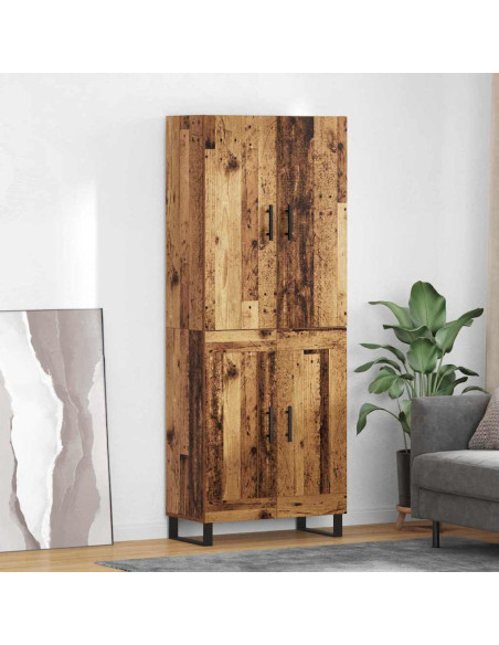 Credenza 2 pcs Legno vecchio 69,5 x 34 x 180 cm