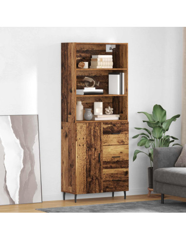 Credenza con cassetto 2 pcs Legno vecchio Legno multistrato