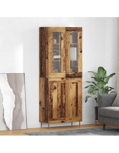 Credenza 2 pcs Legno vecchio Legno multistrato