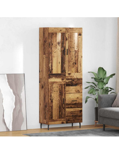 Credenza con cassetto 2 pcs Legno vecchio Legno multistrato