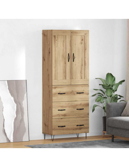 Credenza con cassetto Rovere artigianale 69,5 x 34 x 180 cm