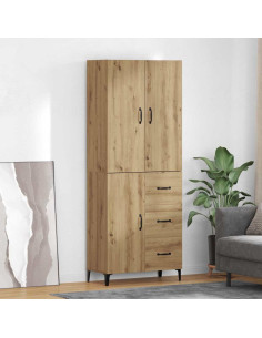 Credenza con cassetto Rovere artigianale 69,5 x 34 x 180 cm