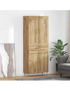 Credenza con cassetto Rovere artigianale 69,5 x 34 x 180 cm