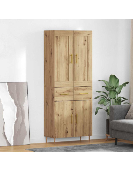 Credenza con cassetto Rovere artigianale 69,5 x 34 x 180 cm