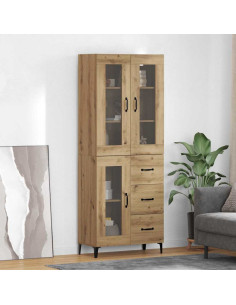 Credenza con cassetto Rovere artigianale 69,5 x 34 x 180 cm