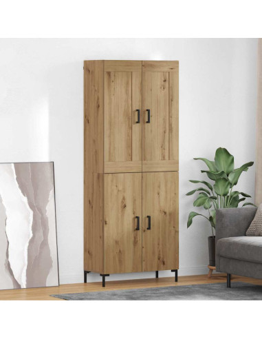 Credenza 2 pcs Rovere artigianale Legno multistrato