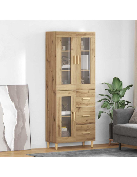 Credenza con cassetto Rovere artigianale 69,5 x 34 x 180 cm