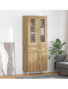 Credenza con cassetto Rovere artigianale 69,5 x 34 x 180 cm