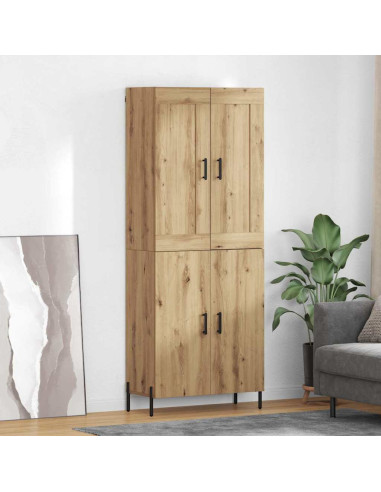 Credenza 2 pcs Rovere artigianale Legno multistrato