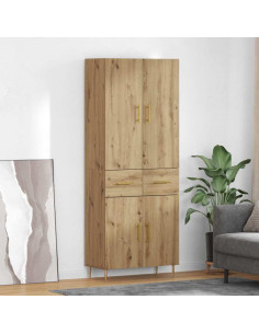 Credenza con cassetto Rovere artigianale 69,5 x 34 x 180 cm