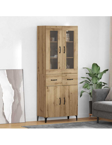 Credenza con cassetto Rovere artigianale 69,5 x 34 x 180 cm