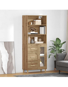 Credenza con cassetto Rovere artigianale 69,5 x 34 x 180 cm