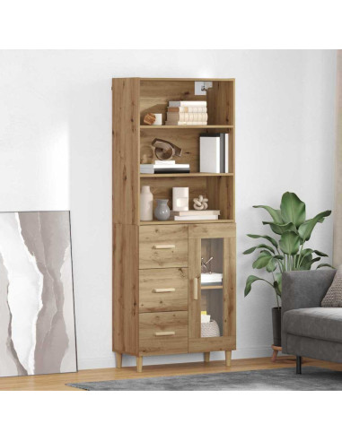 Credenza con cassetto Rovere artigianale 69,5 x 34 x 180 cm