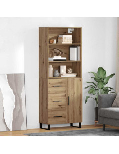 Credenza con cassetto Rovere artigianale 69,5 x 34 x 180 cm