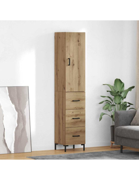 Credenza con cassetto Rovere artigianale 69,5 x 34 x 180 cm