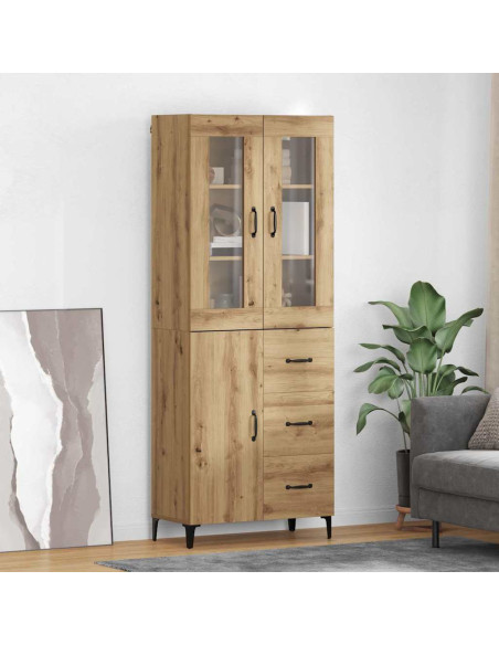 Credenza con cassetto Rovere artigianale 69,5 x 34 x 180 cm