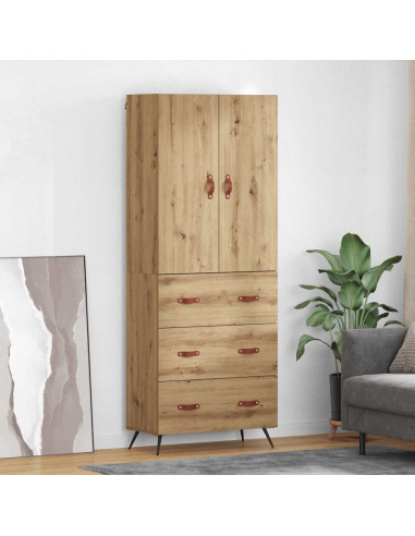 Credenza con cassetto Rovere artigianale 69,5 x 34 x 180 cm