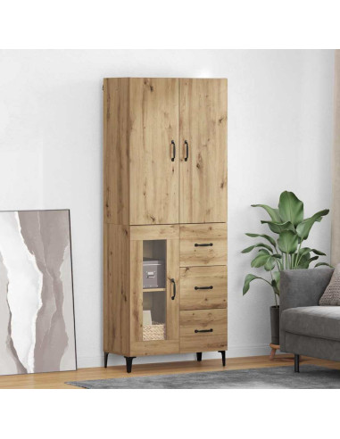 Credenza con cassetto Rovere artigianale 69,5 x 34 x 180 cm