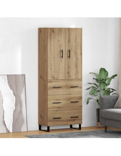 Credenza 2 pcs Rovere artigianale 69,5 x 34 x 180 cm