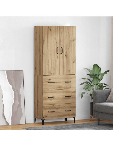 Credenza con cassetto Rovere artigianale 69,5 x 34 x 180 cm