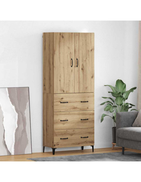 Credenza con cassetto Rovere artigianale 69,5 x 34 x 180 cm