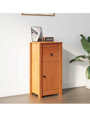 Credenza Marrone cerato 39 x 34,5 x 80 cm Pino massello
